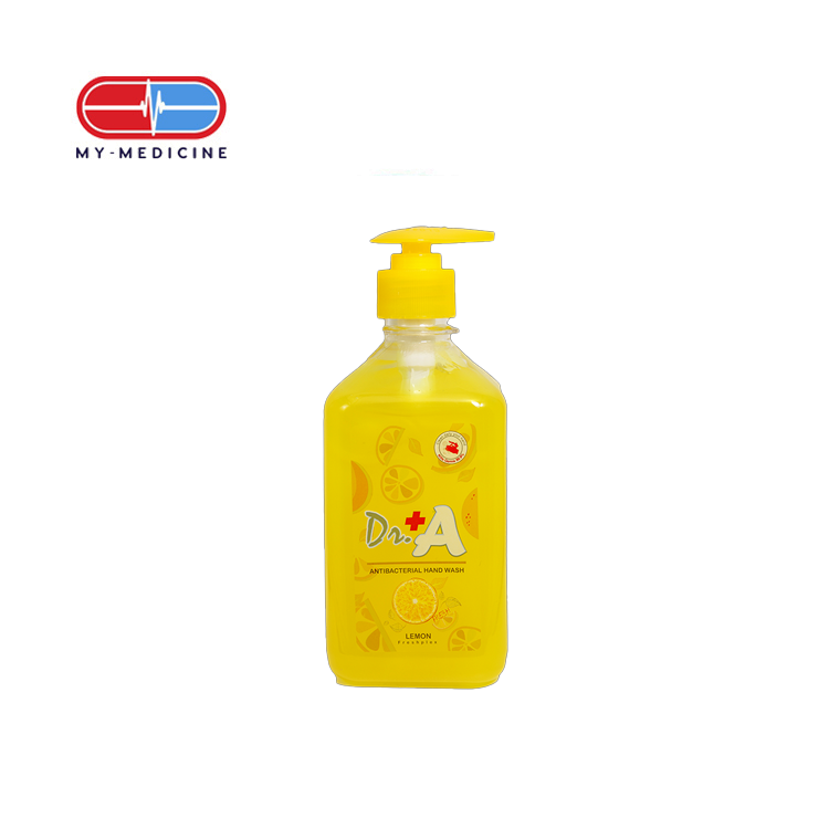 Dr+A Hand Wash Antibacterial Lemon 530ml