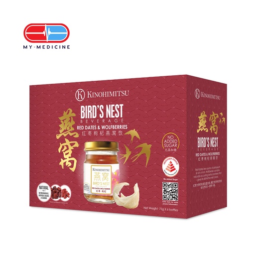 [CP010035] Kinohimitsu Bird's Nest Red Dates & Wolfberries 6's